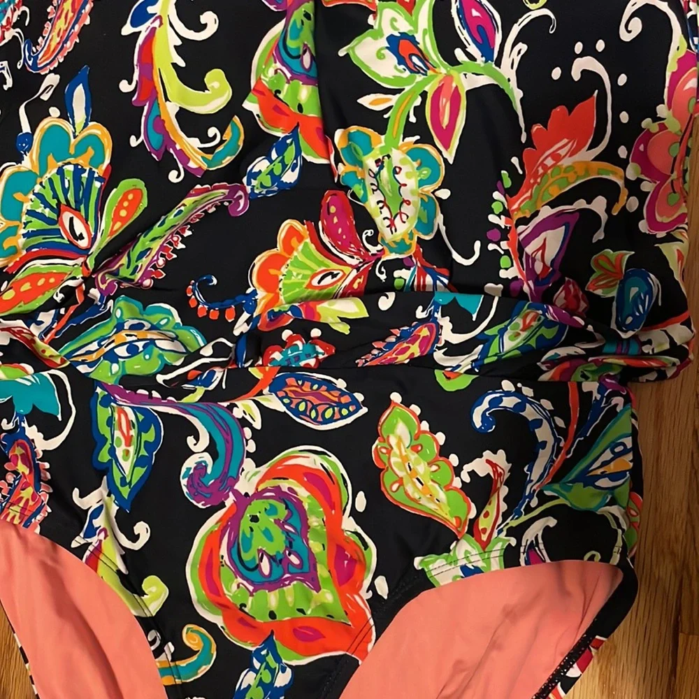 Anne Cole one piece bathing suit. Size 10. - Picture 3 of 5